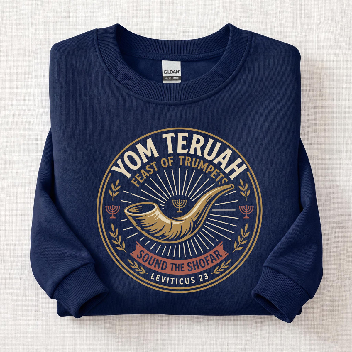 Sound The Shofar Sweatshirt — Navy