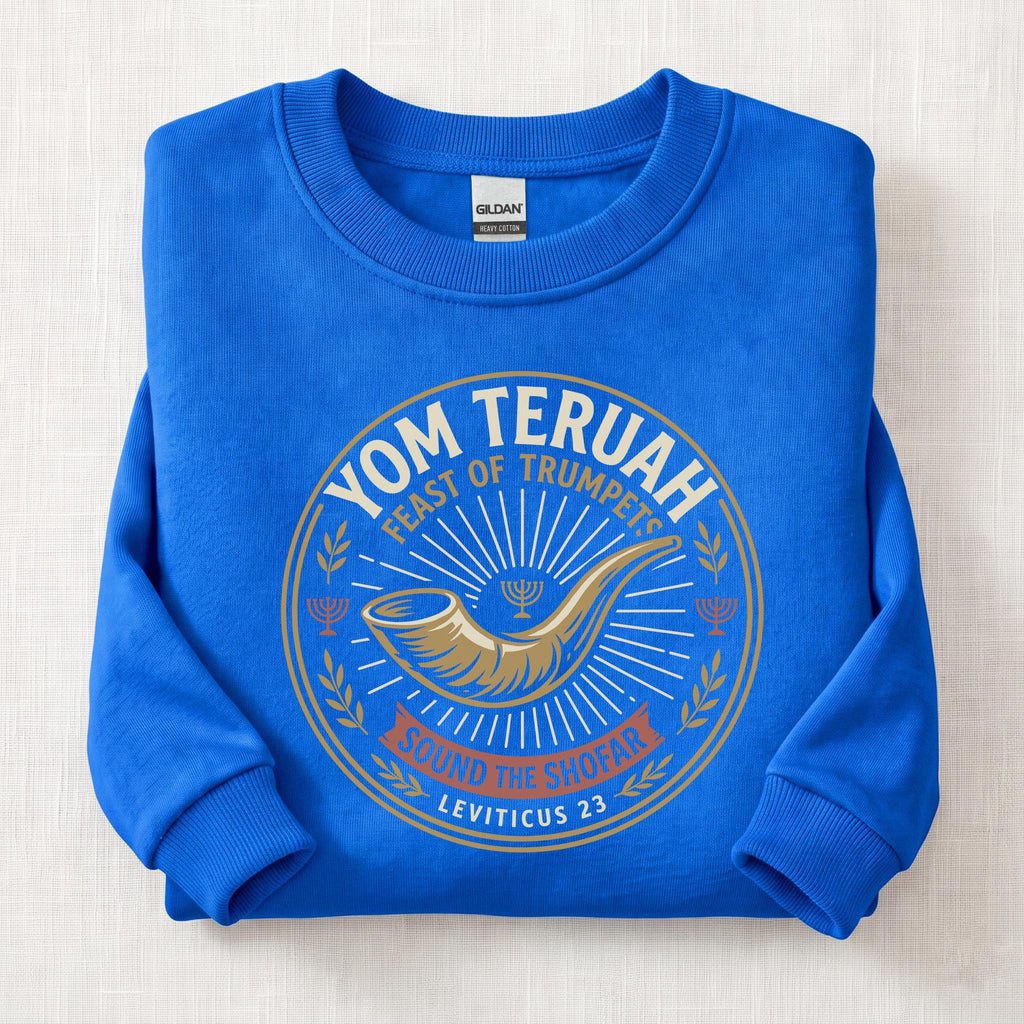 Sound The Shofar Sweatshirt — Royal
