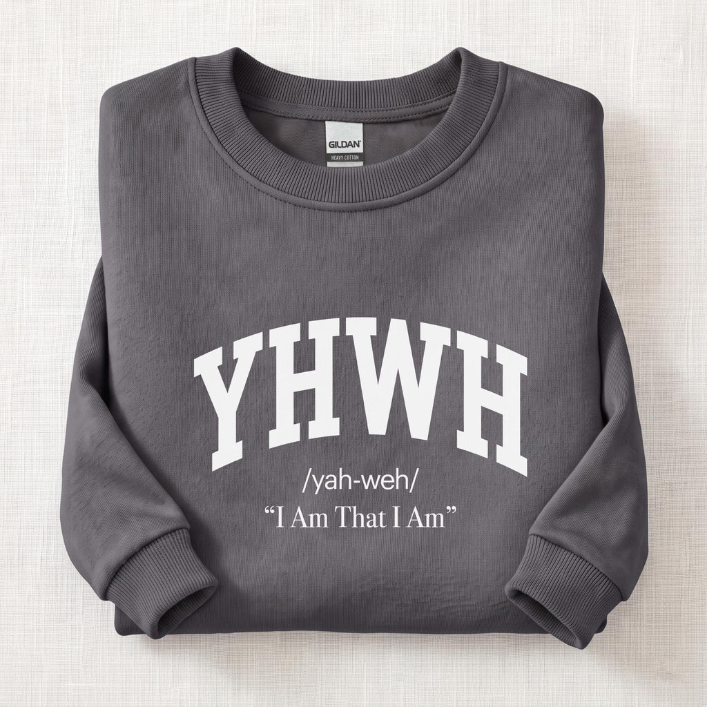 YHWH I Am That I Am Sweatshirt — Charcoal