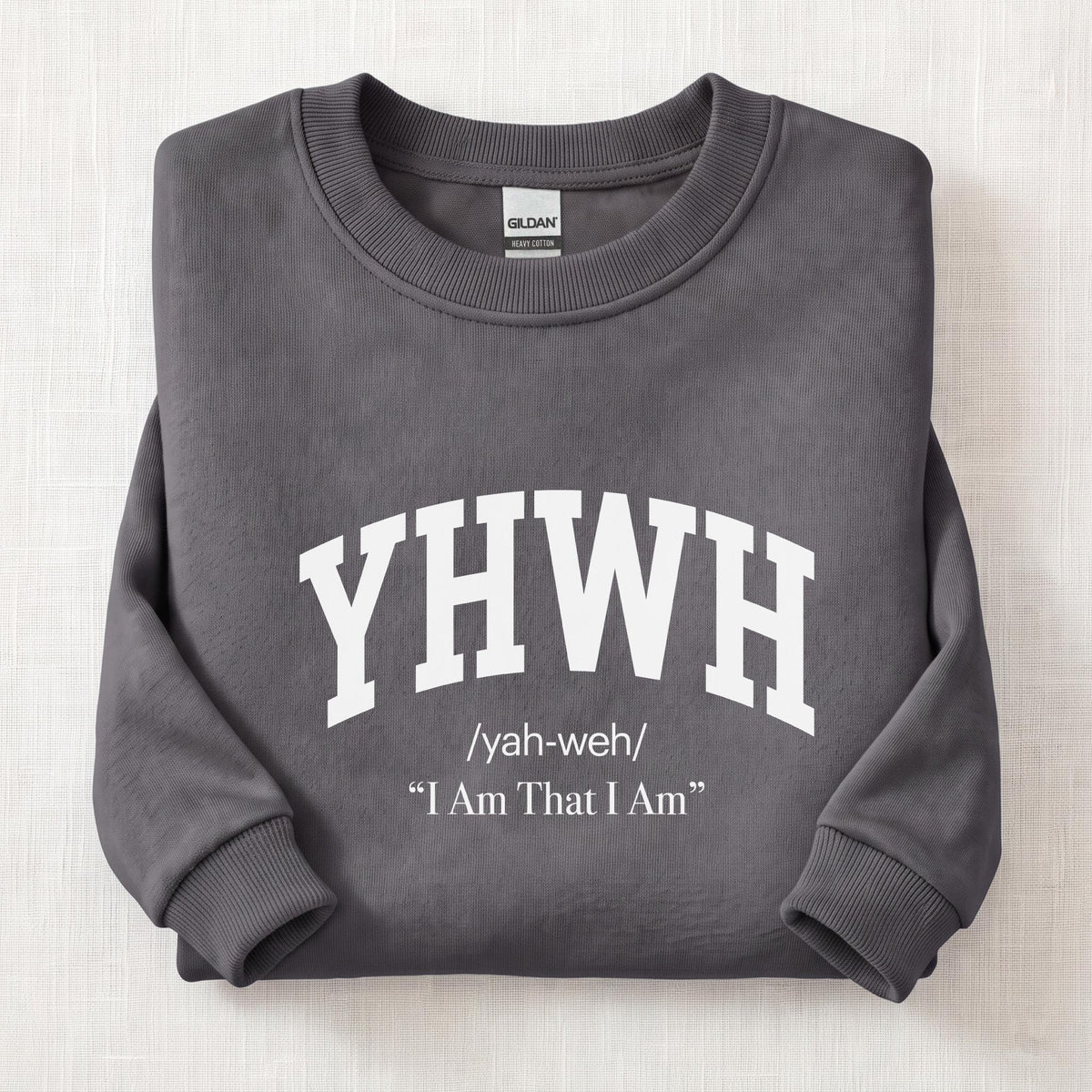 YHWH I Am That I Am Sweatshirt — Charcoal
