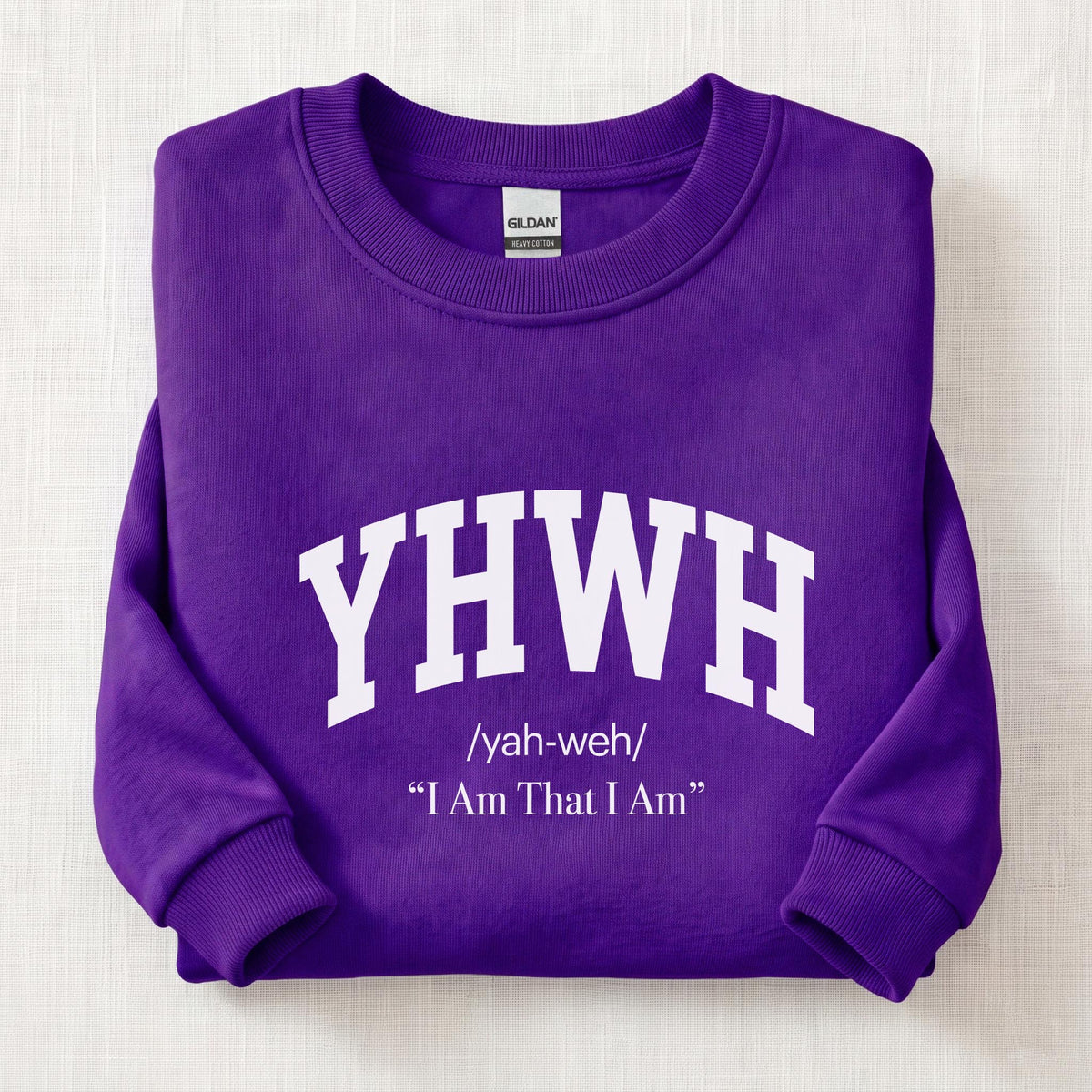 YHWH I Am That I Am Sweatshirt — Purple
