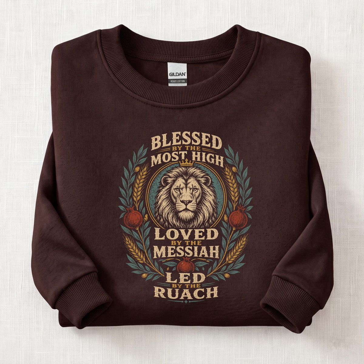 Blessed By The Most High Sweatshirt — Dark Chocolate
