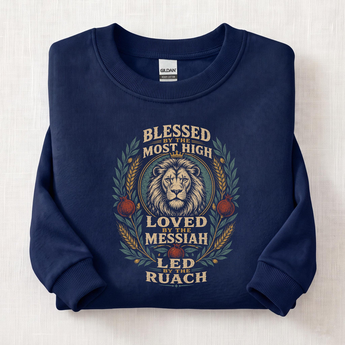 Blessed By The Most High Sweatshirt — Navy