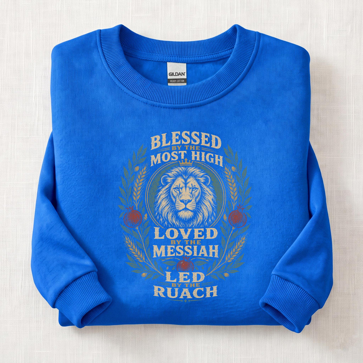 Blessed By The Most High Sweatshirt — Royal