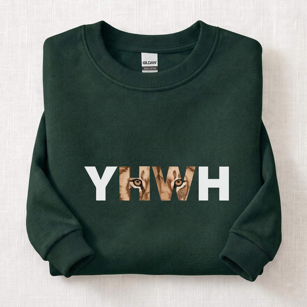 YHWH Eyes Sweatshirt — Forest Green