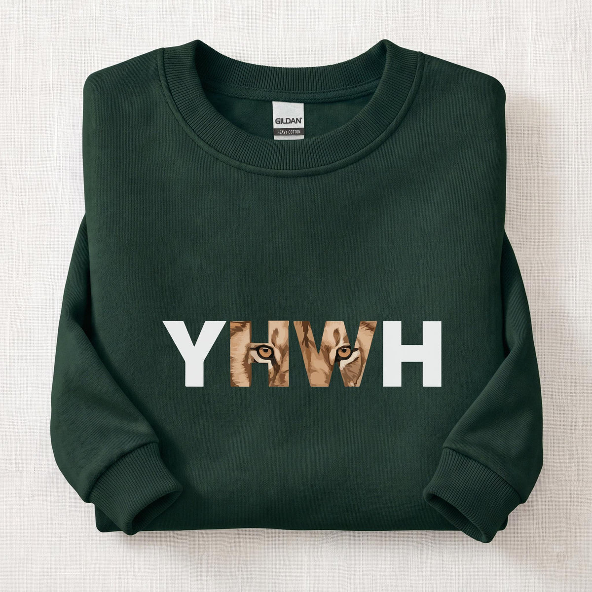 YHWH Eyes Sweatshirt — Forest Green