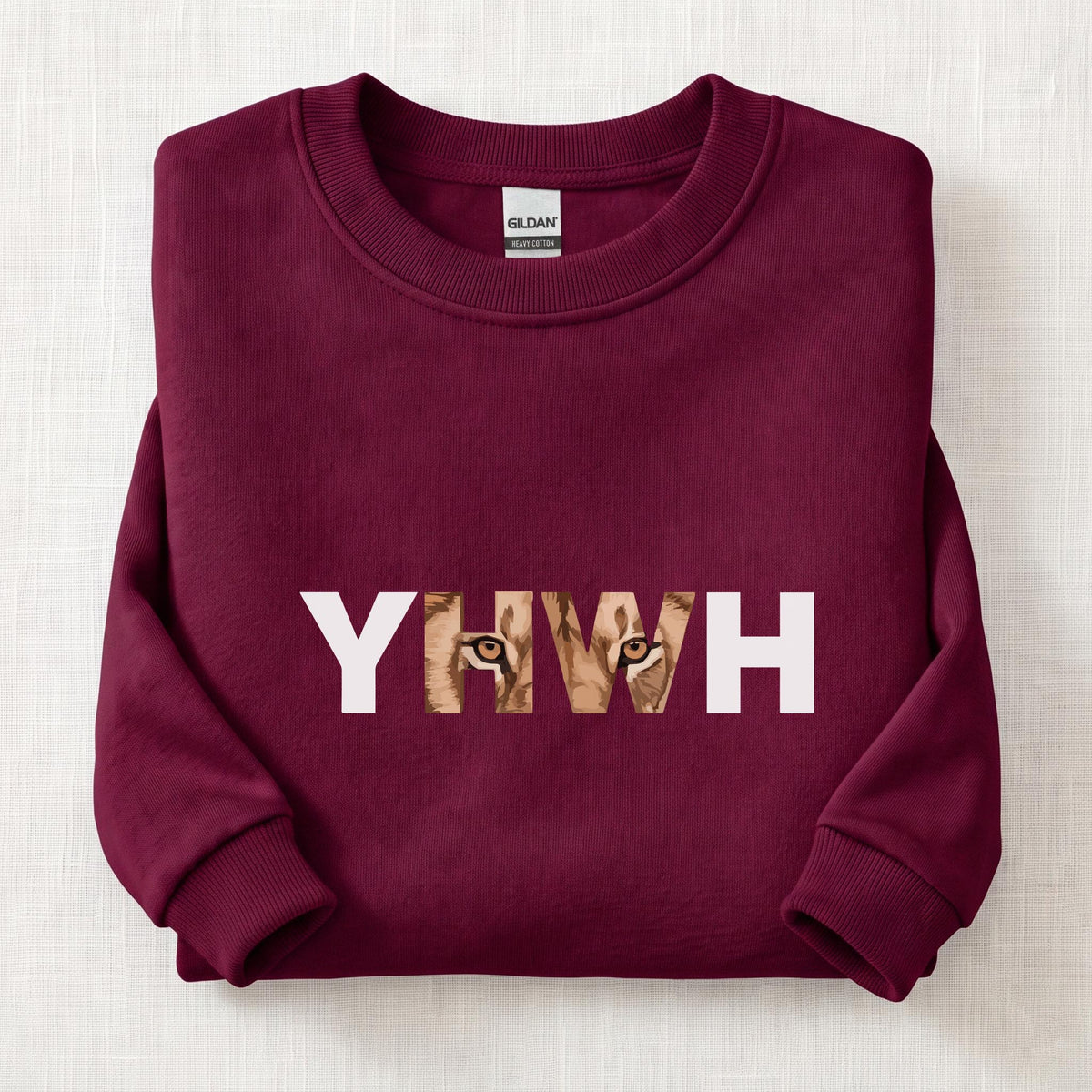 YHWH Eyes Sweatshirt — Maroon