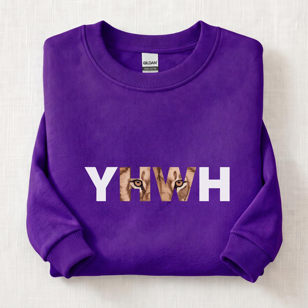 YHWH Eyes Sweatshirt — Purple