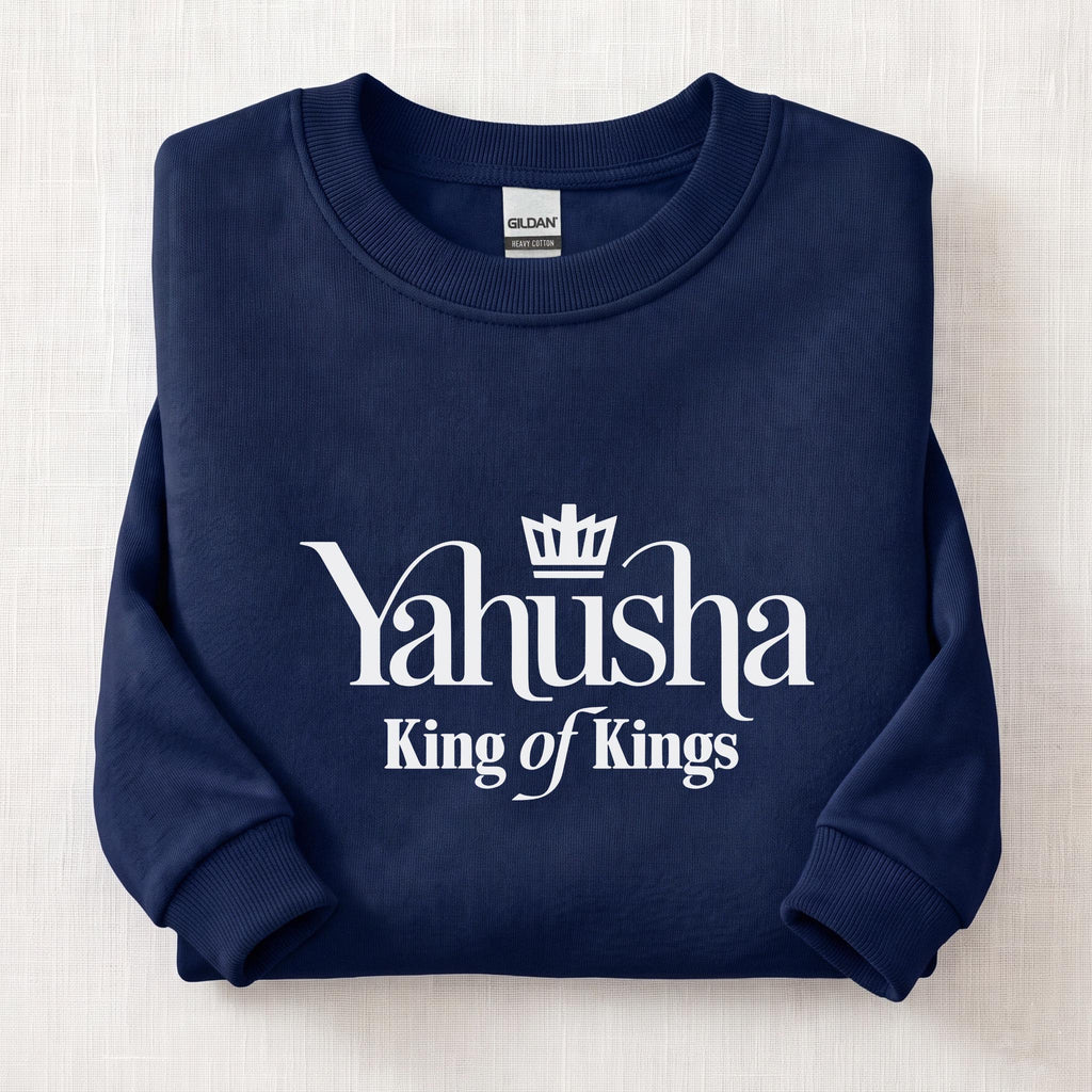 Yahusha King of Kings Sweatshirt — Navy