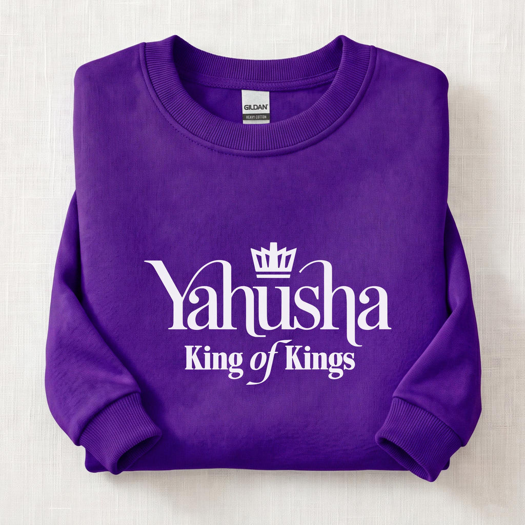 Yahusha King of Kings Sweatshirt — Purple