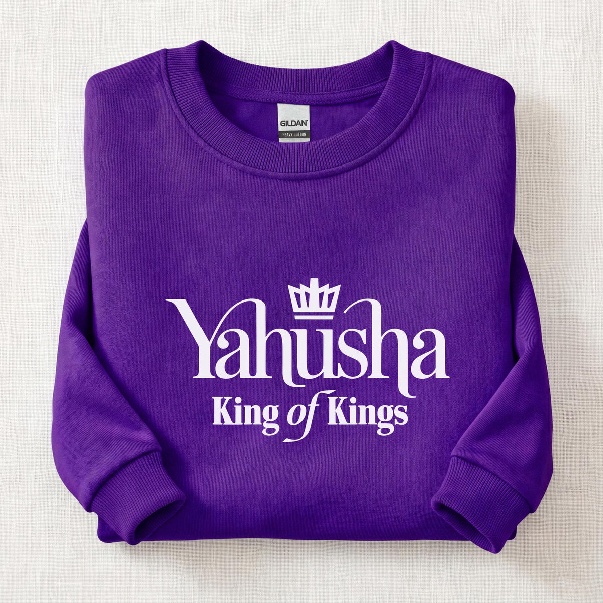 Yahusha King of Kings Sweatshirt — Purple