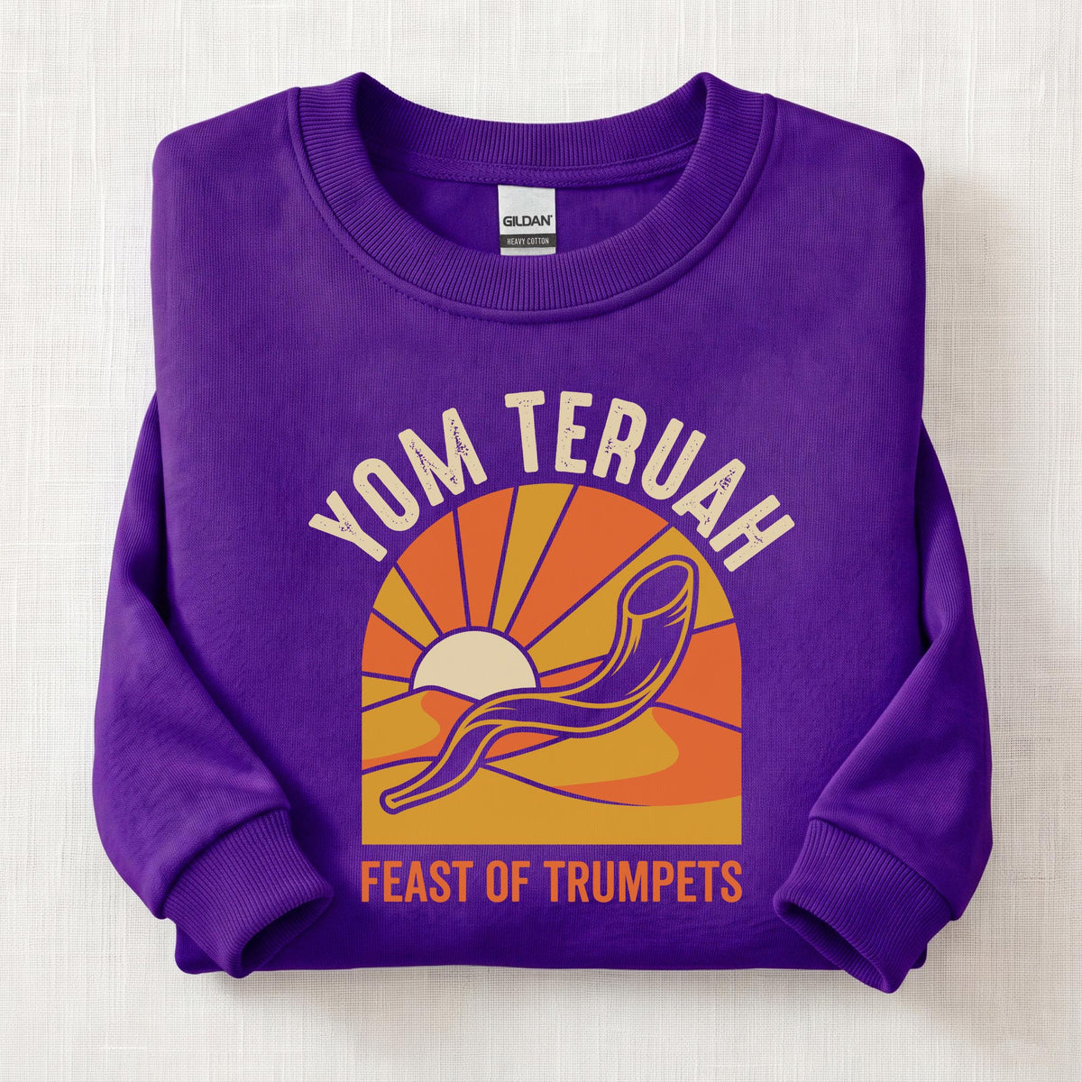 Yom Teruah Sweatshirt — Purple
