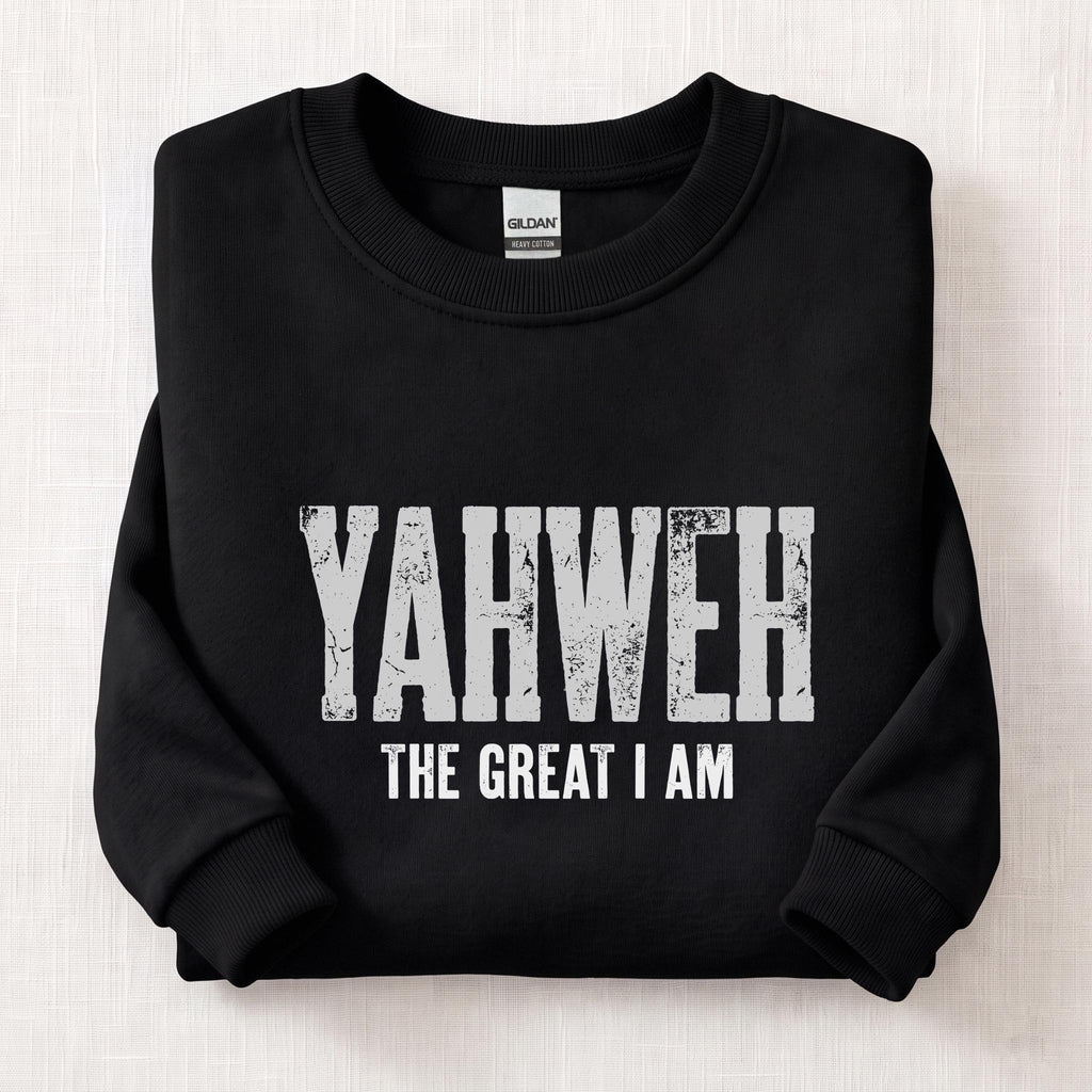 Yahweh The Great I Am Sweatshirt — Black