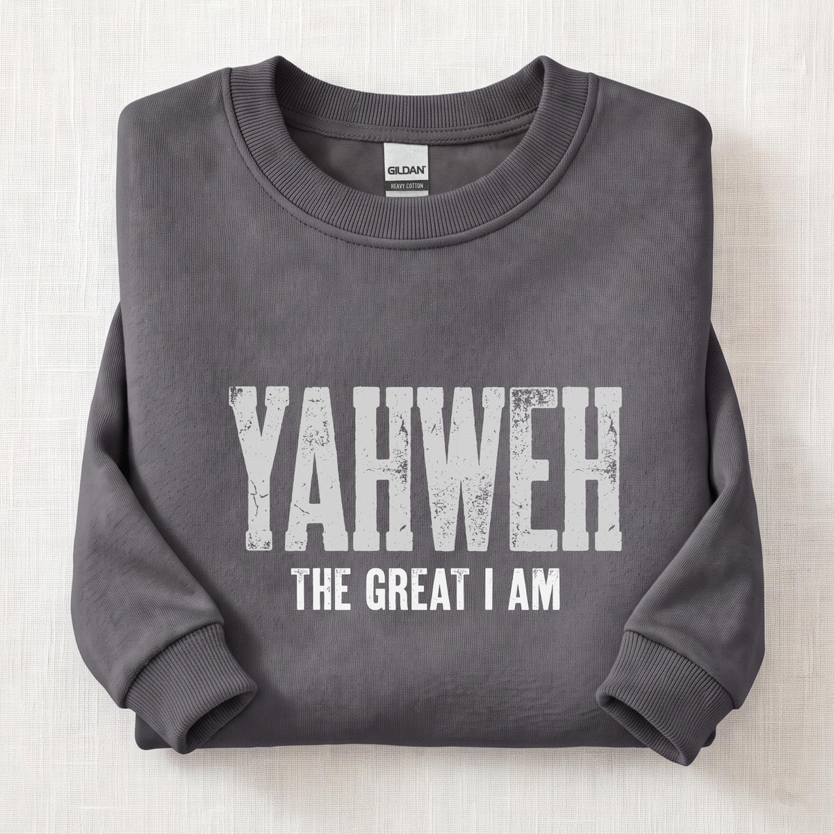 Yahweh The Great I Am Sweatshirt — Charcoal