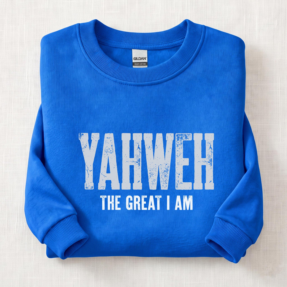 Yahweh The Great I Am Sweatshirt — Royal