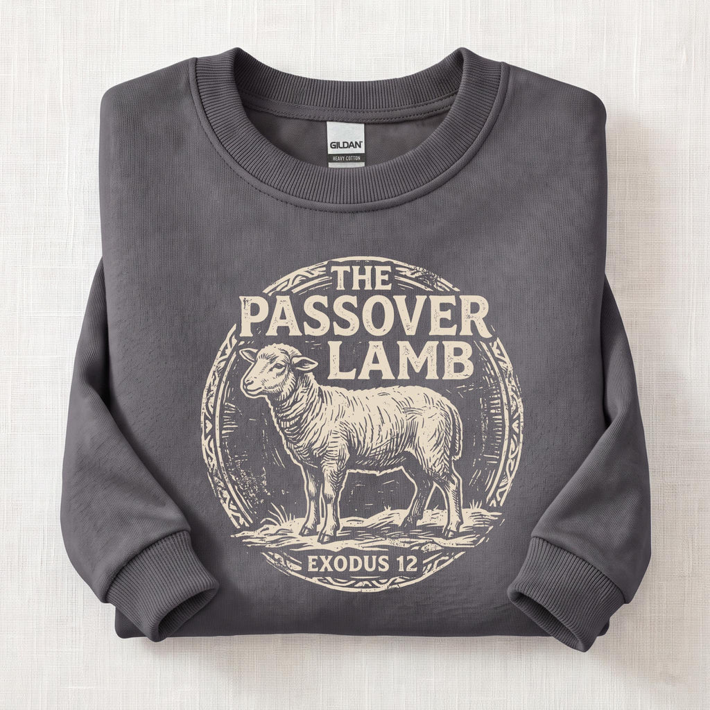 The Passover Lamb Sweatshirt — Charcoal