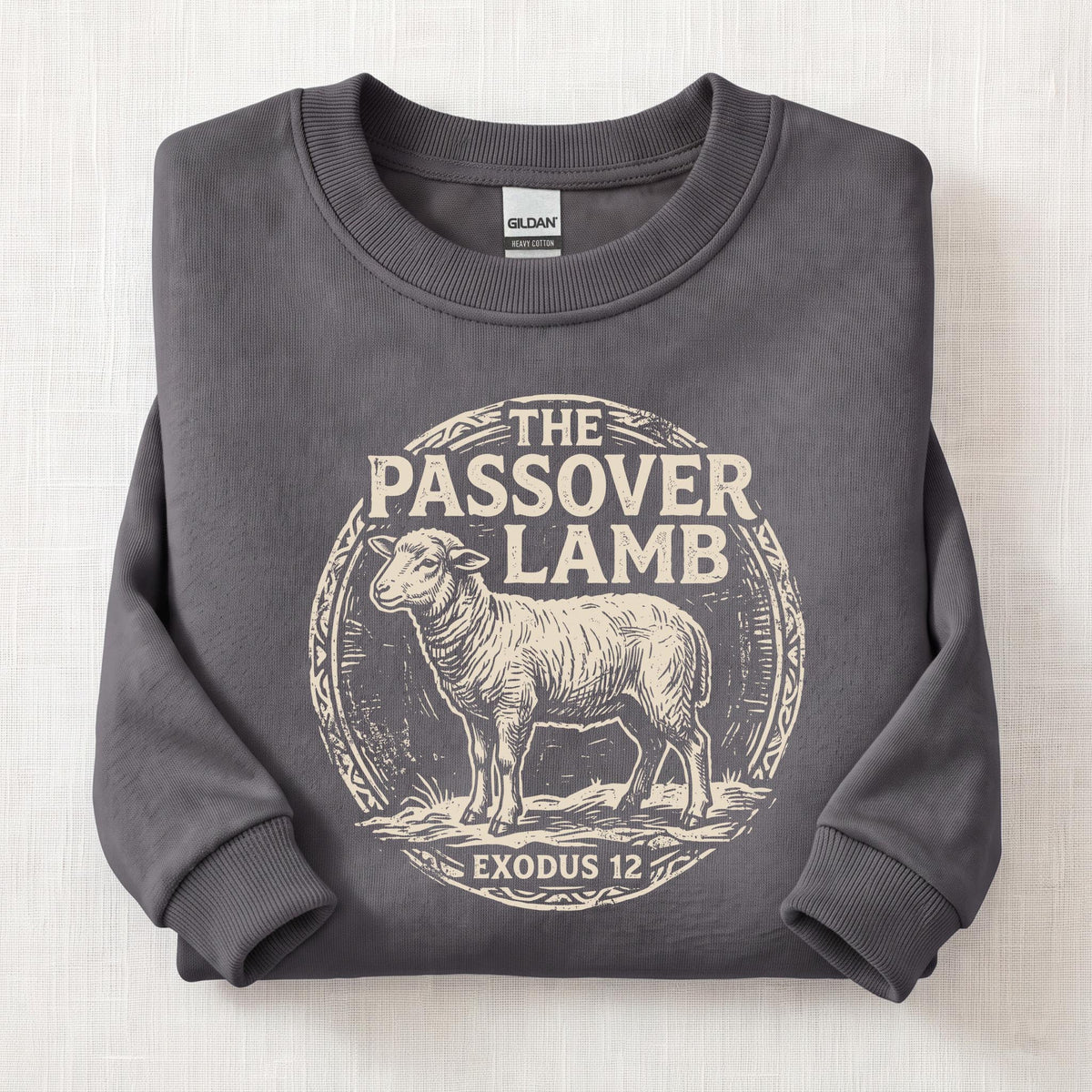 The Passover Lamb Sweatshirt — Charcoal