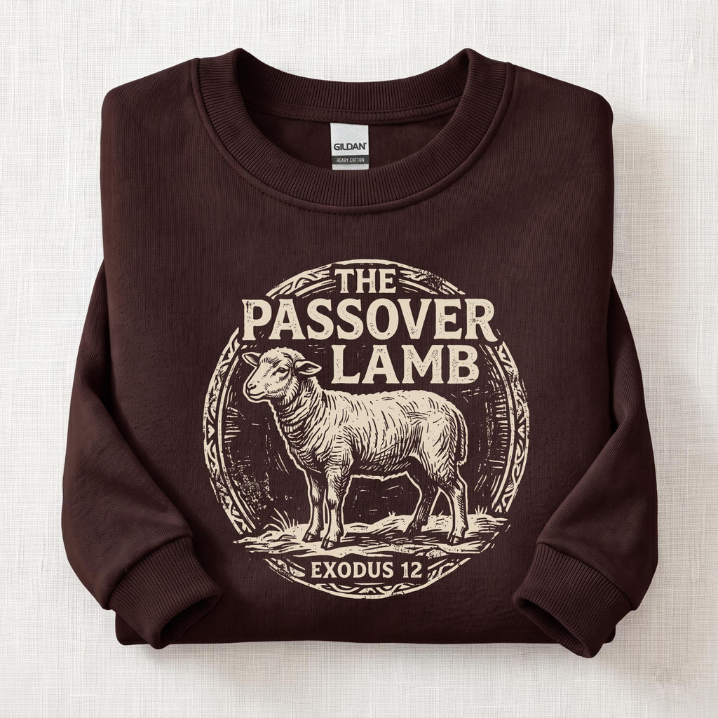 The Passover Lamb Sweatshirt — Dark Chocolate