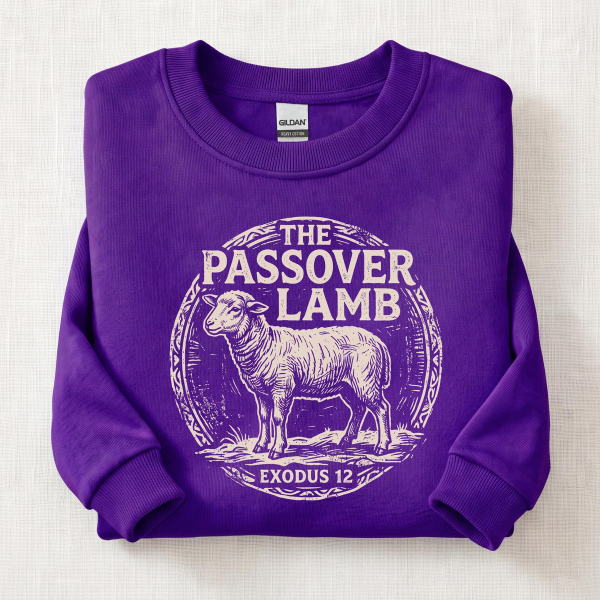 The Passover Lamb Sweatshirt — Purple