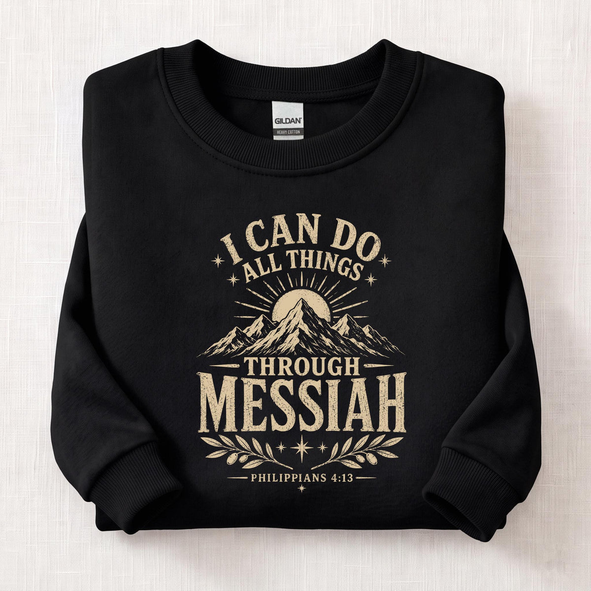 Strength Through Messiah Sweatshirt — Black