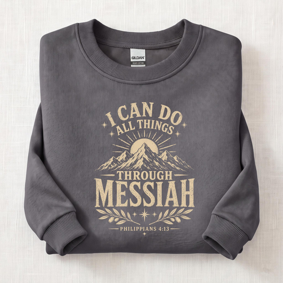 Strength Through Messiah Sweatshirt — Charcoal