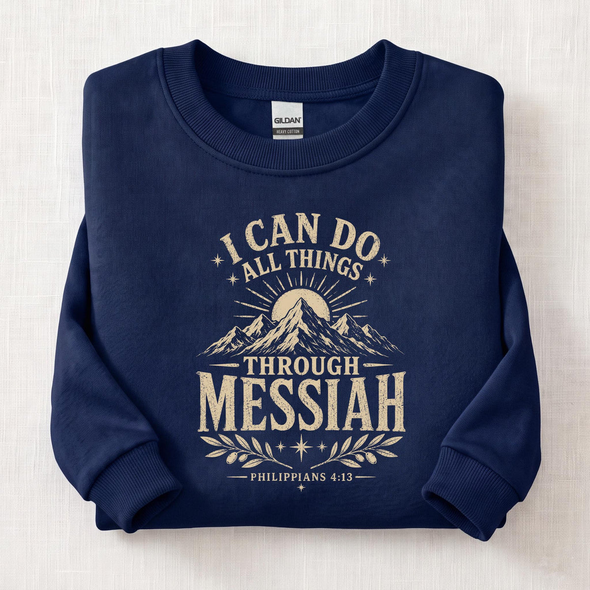 Strength Through Messiah Sweatshirt — Navy