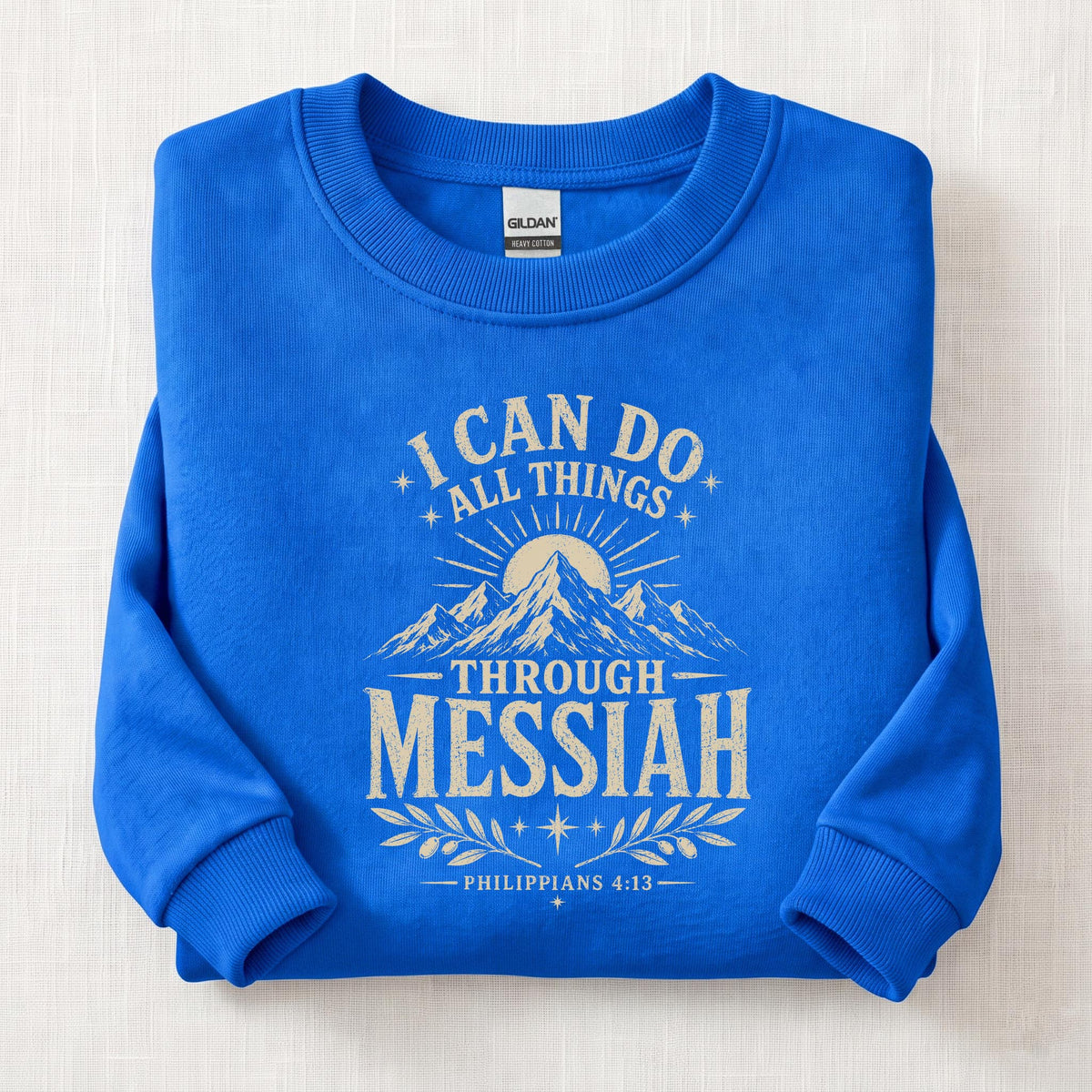Strength Through Messiah Sweatshirt — Royal