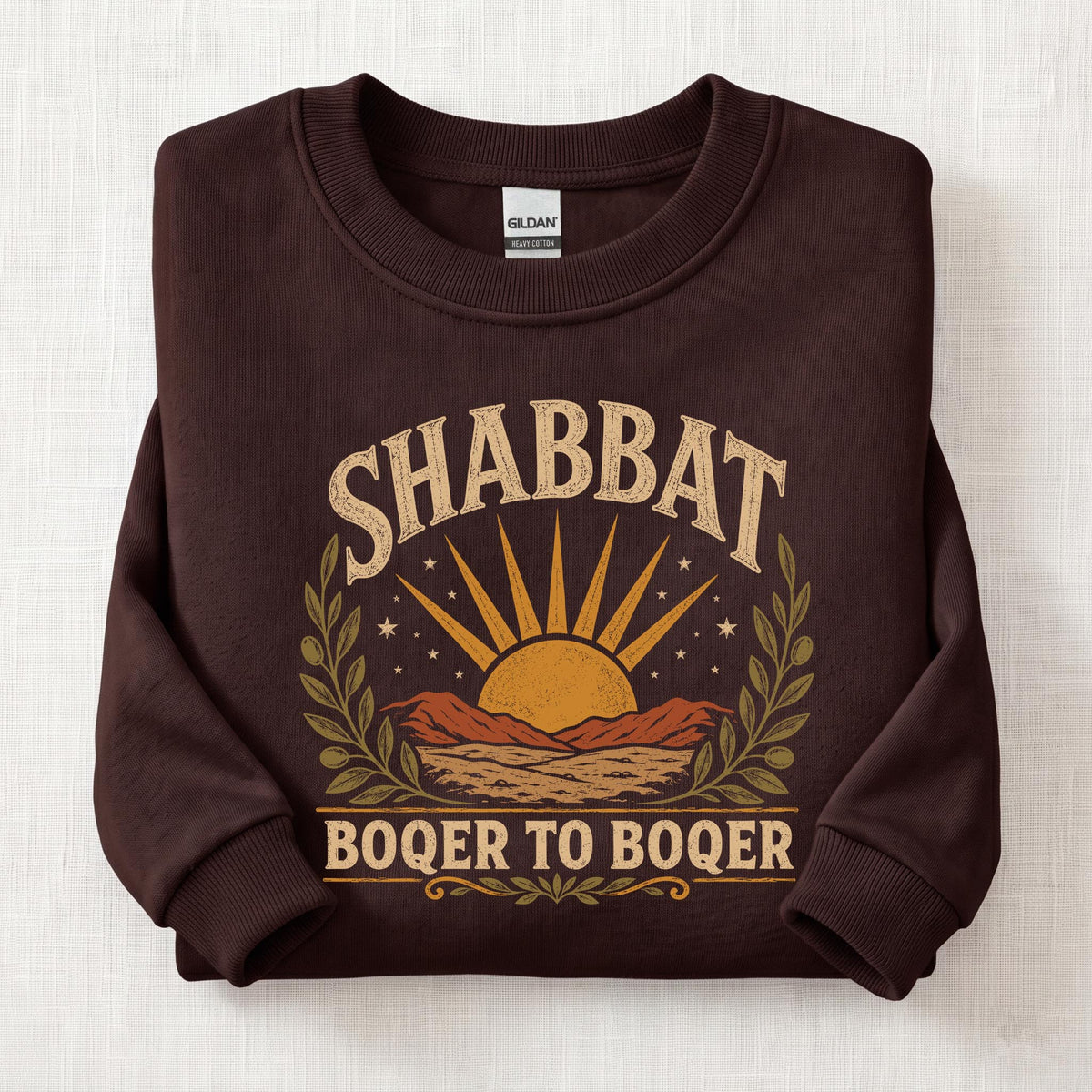 Boqer To Boqer Sweatshirt — Dark Chocolate