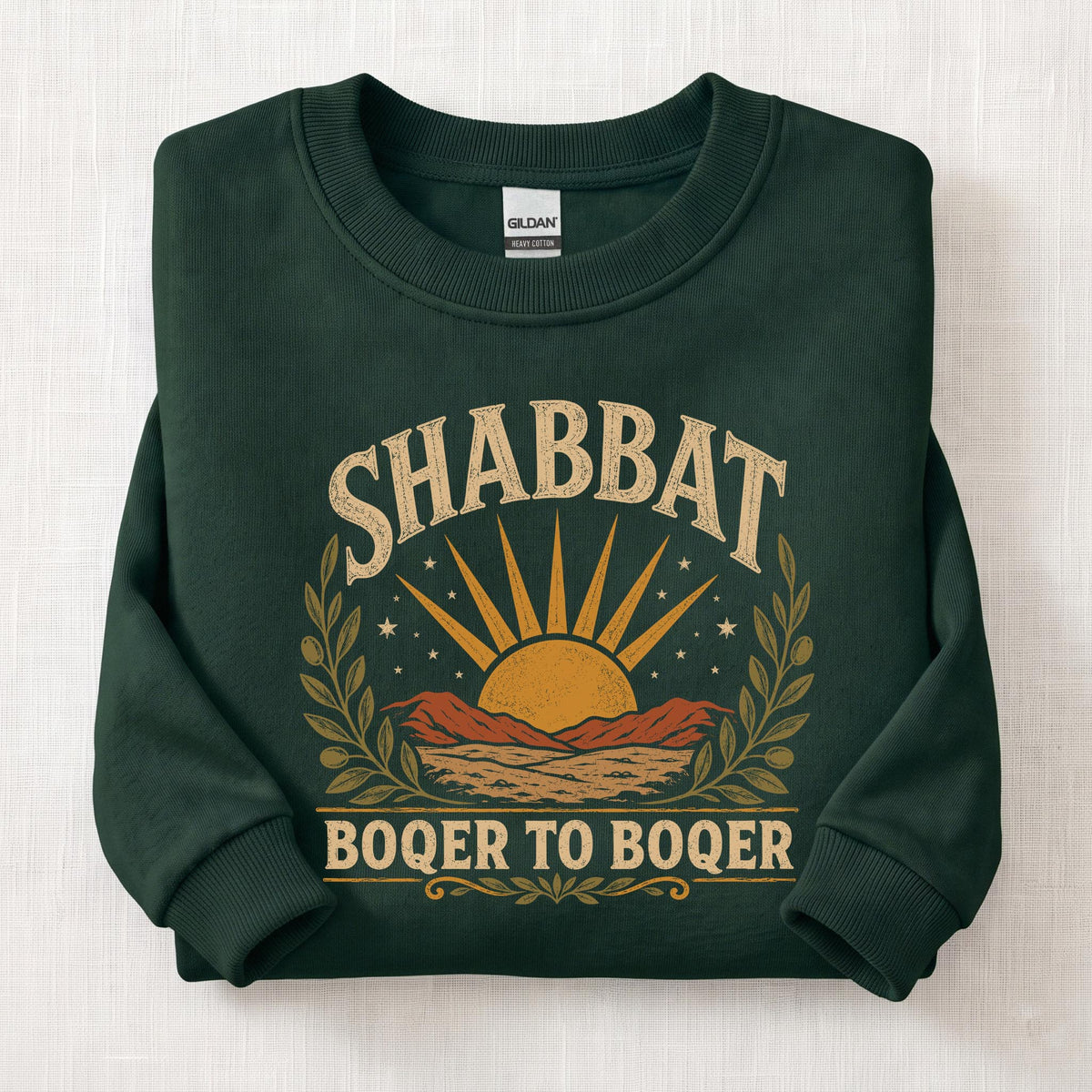 Boqer To Boqer Sweatshirt — Forest Green
