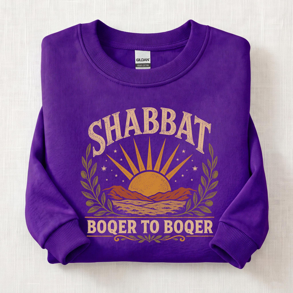 Boqer To Boqer Sweatshirt — Purple