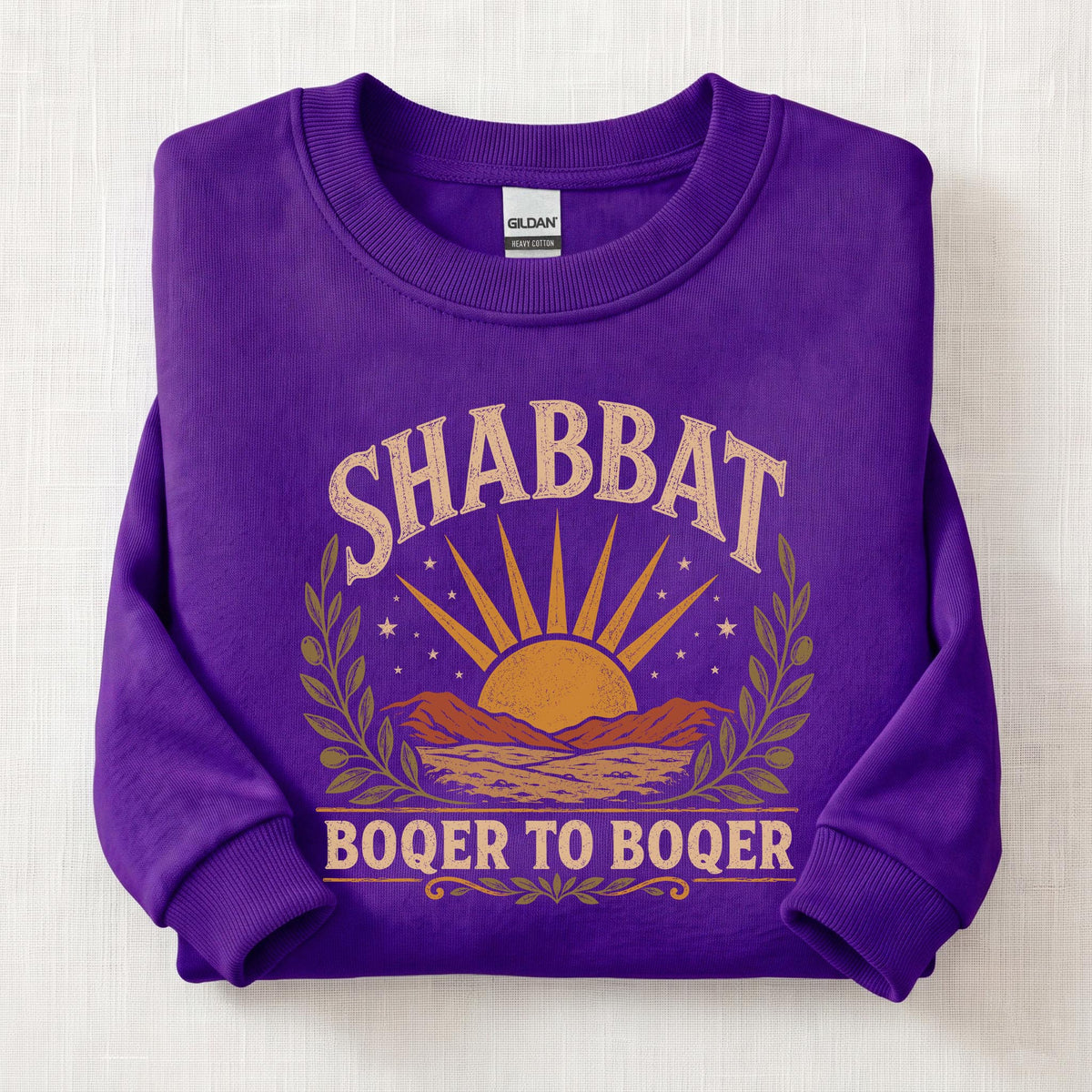 Boqer To Boqer Sweatshirt — Purple