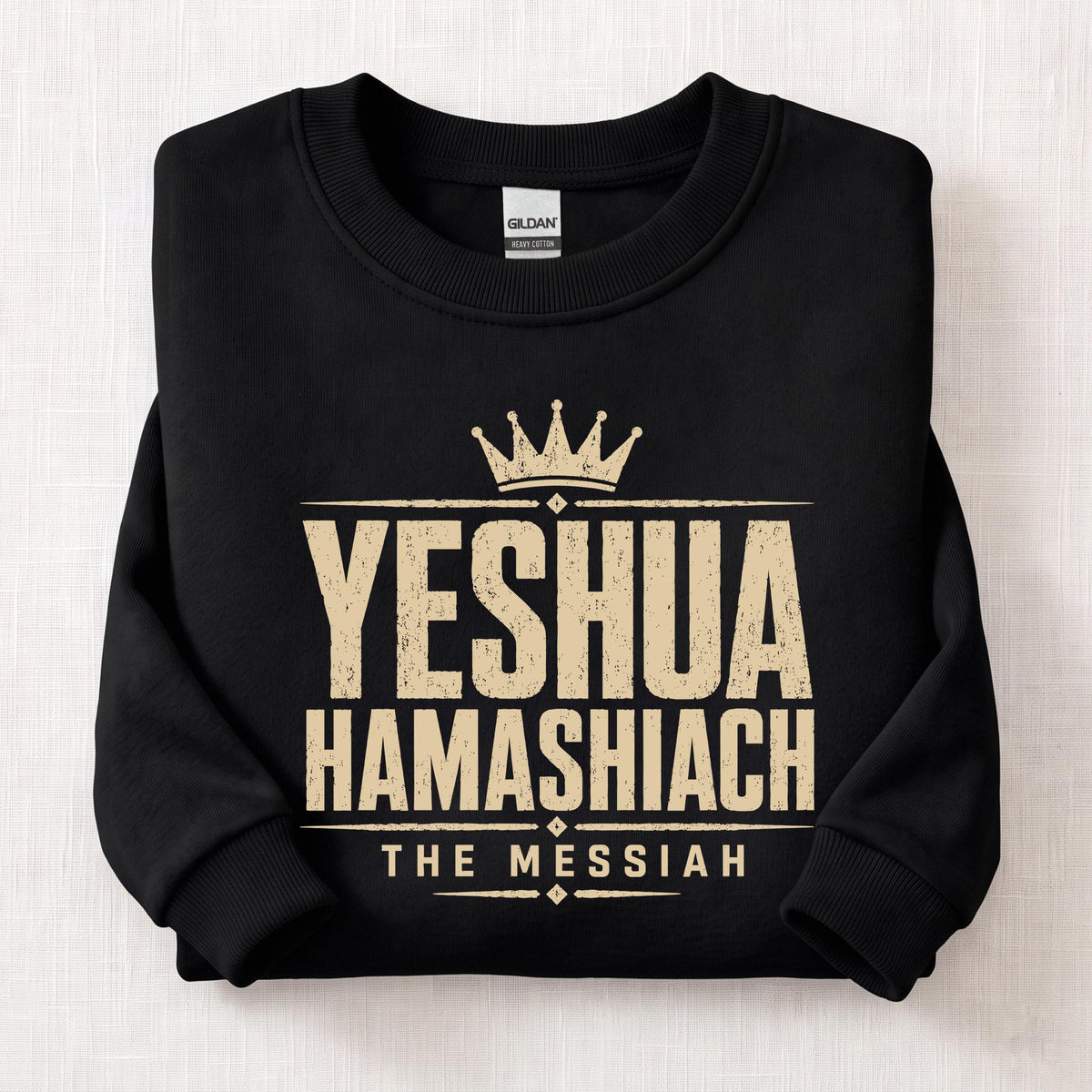 Yeshua HaMashiach Sweatshirt — Black