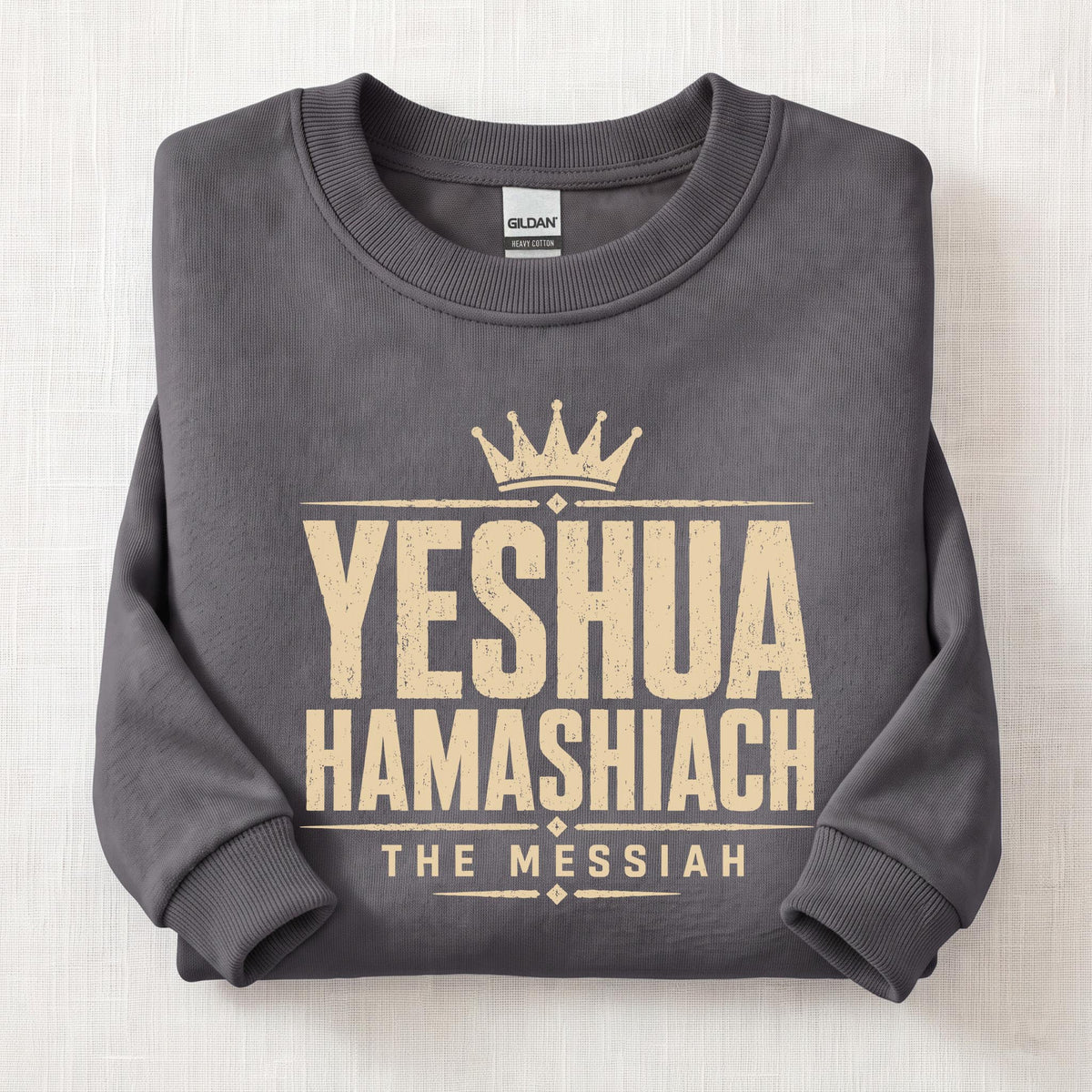 Yeshua HaMashiach Sweatshirt — Charcoal