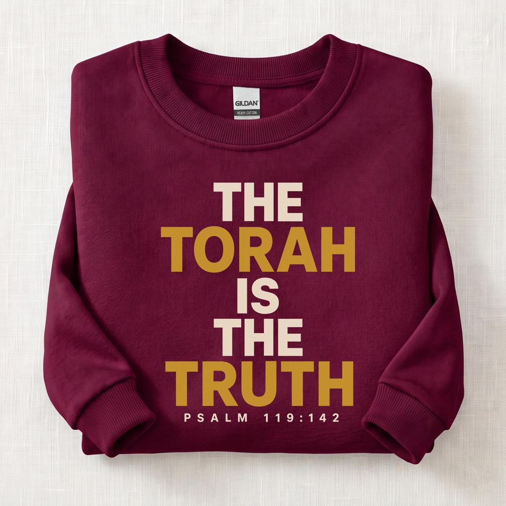 The Torah Is The Truth Sweatshirt — Maroon