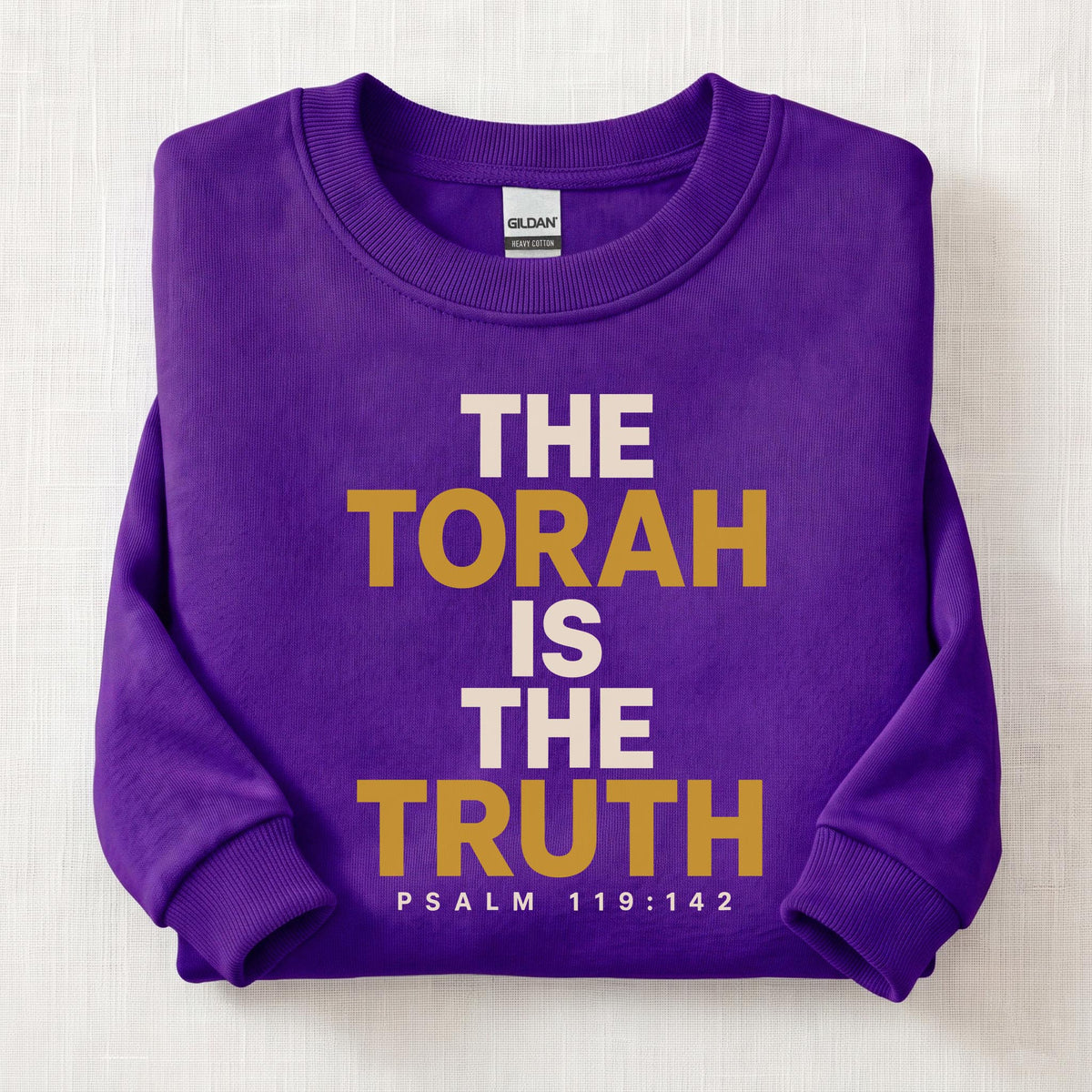The Torah Is The Truth Sweatshirt — Purple