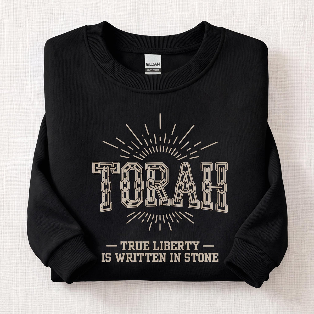 Torah True Liberty Sweatshirt — Black