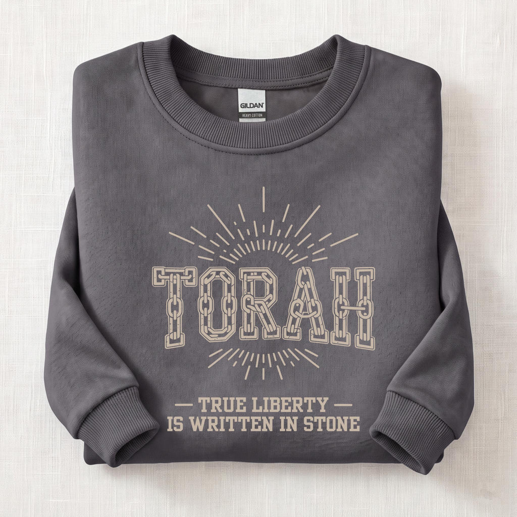 Torah True Liberty Sweatshirt — Charcoal
