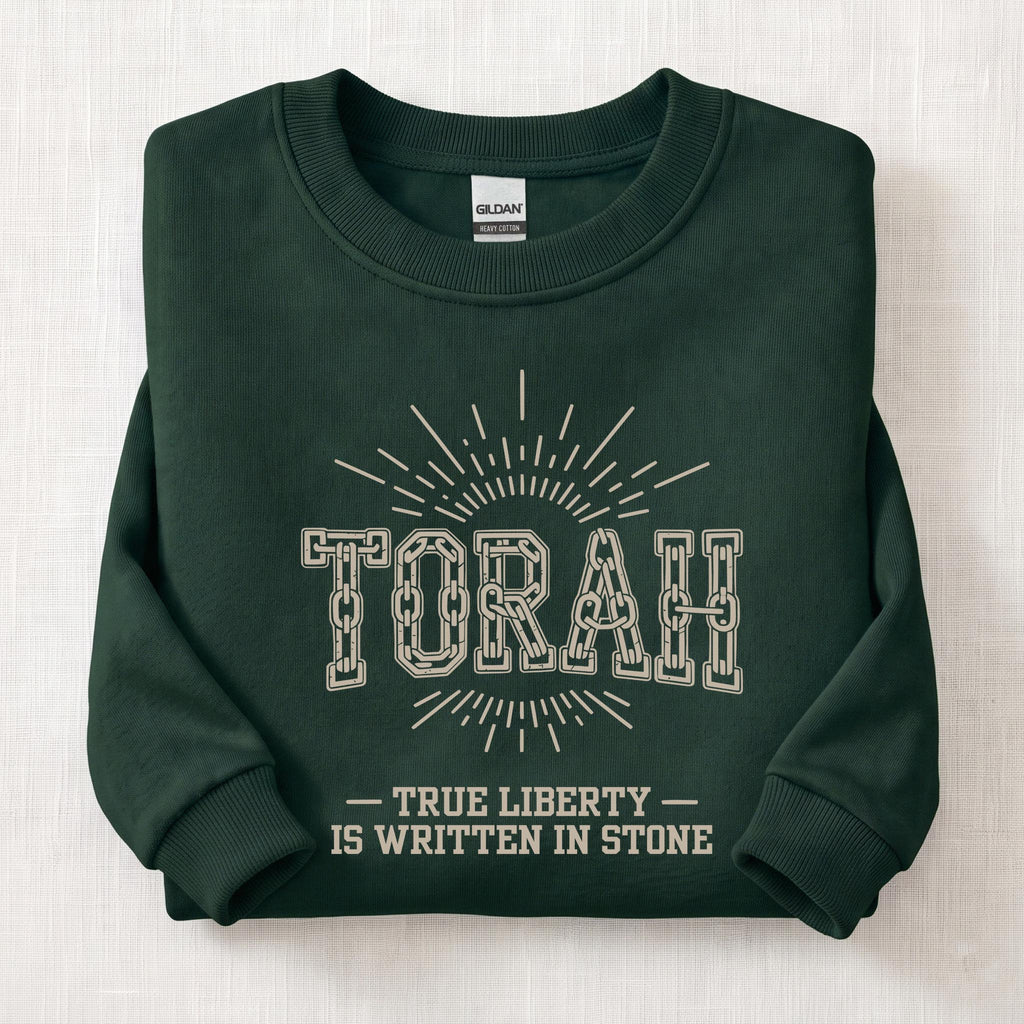 Torah True Liberty Sweatshirt — Forest Green
