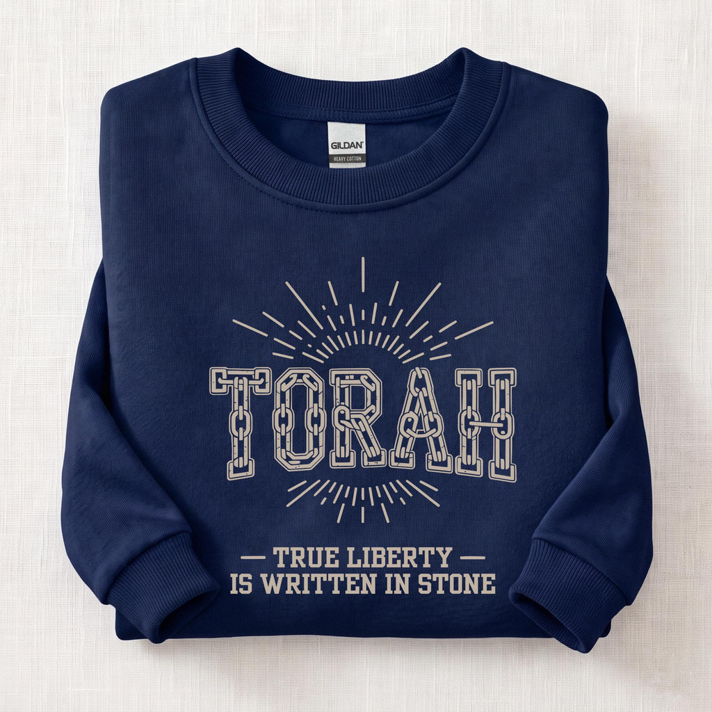 Torah True Liberty Sweatshirt — Navy