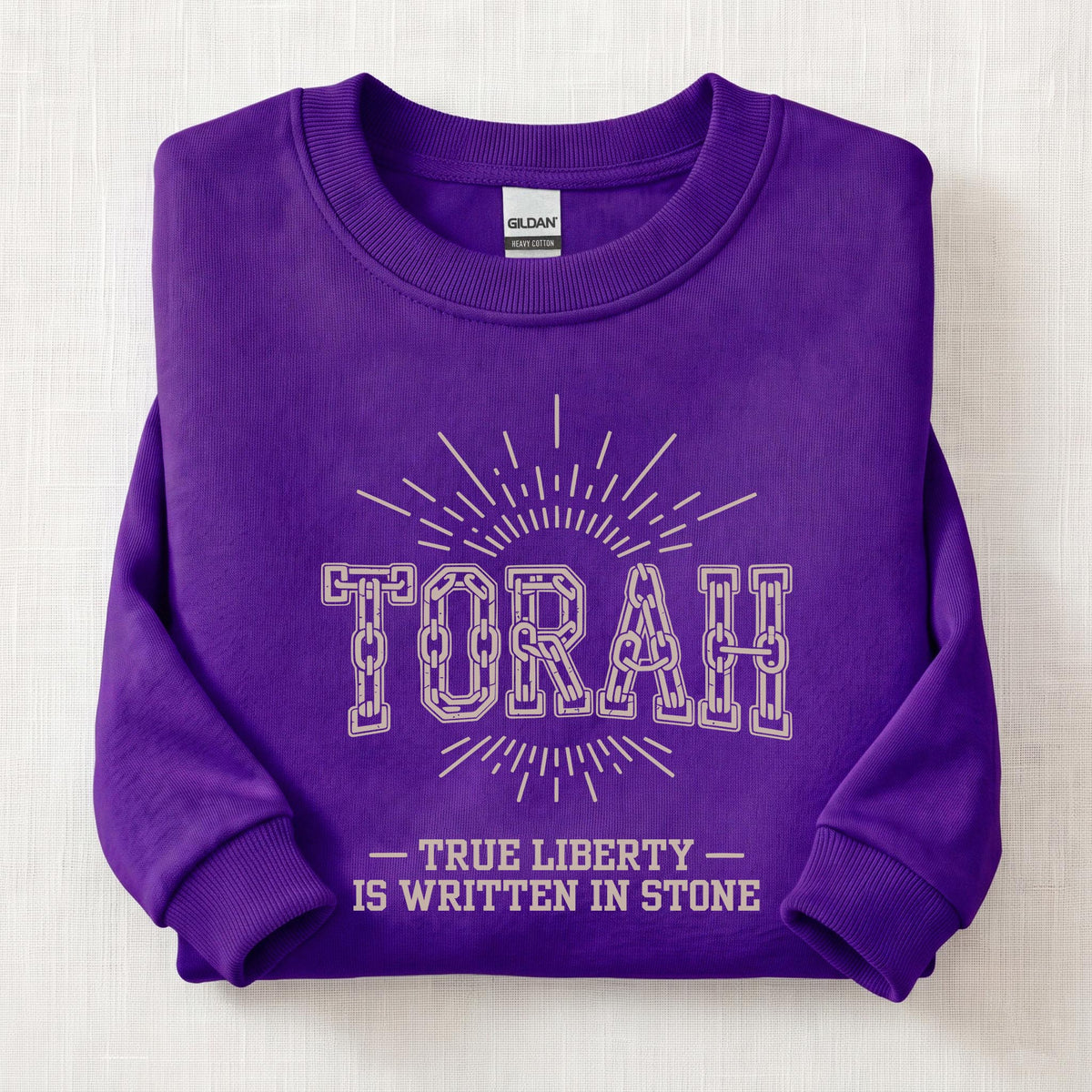 Torah True Liberty Sweatshirt — Purple