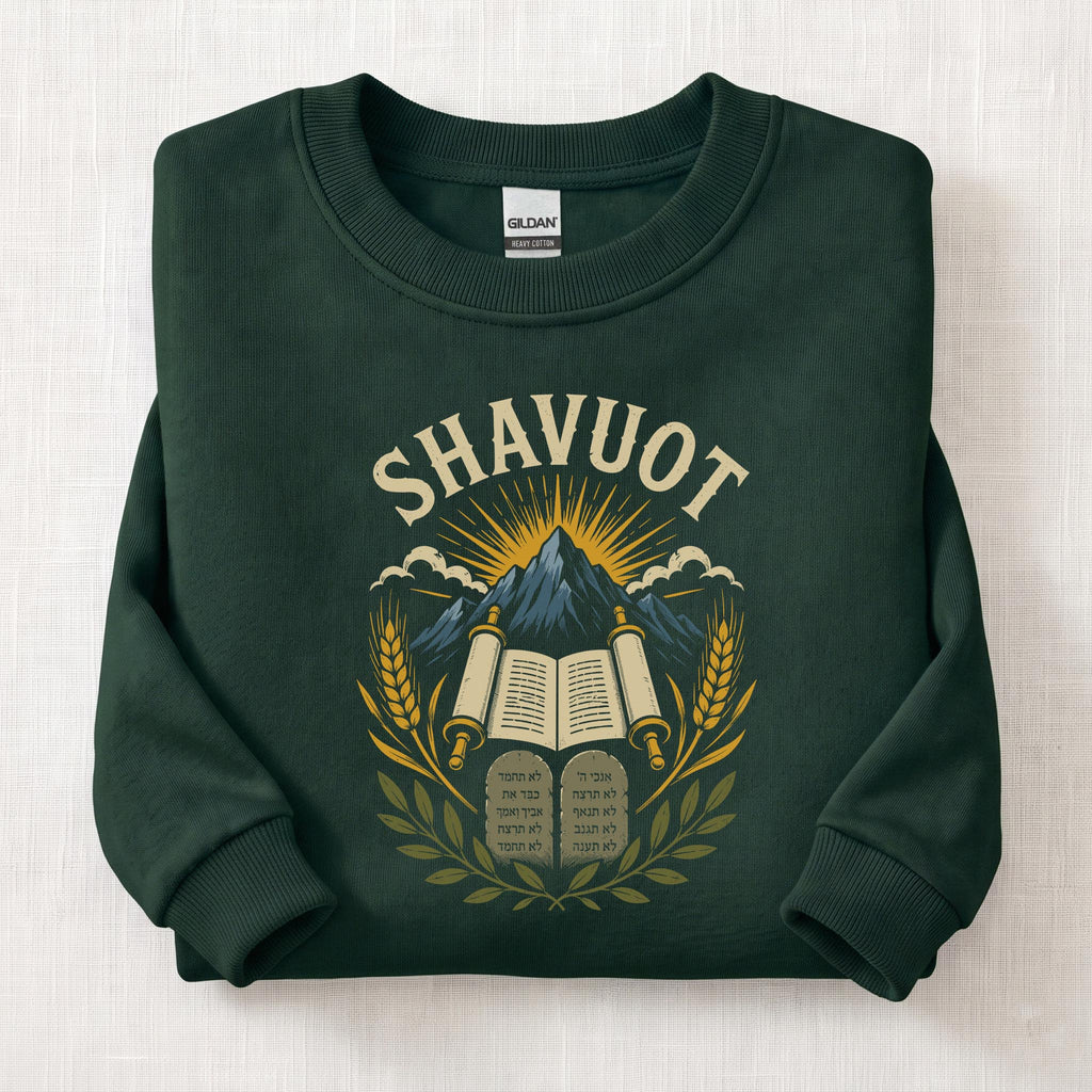 Shavuot Sweatshirt — Forest Green