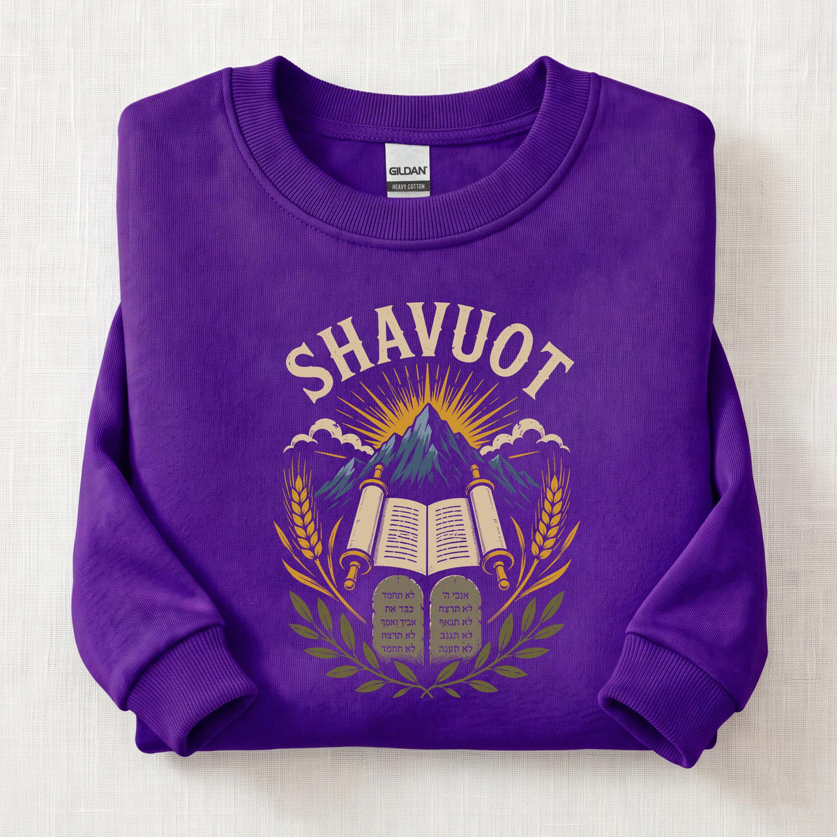 Shavuot Sweatshirt — Purple