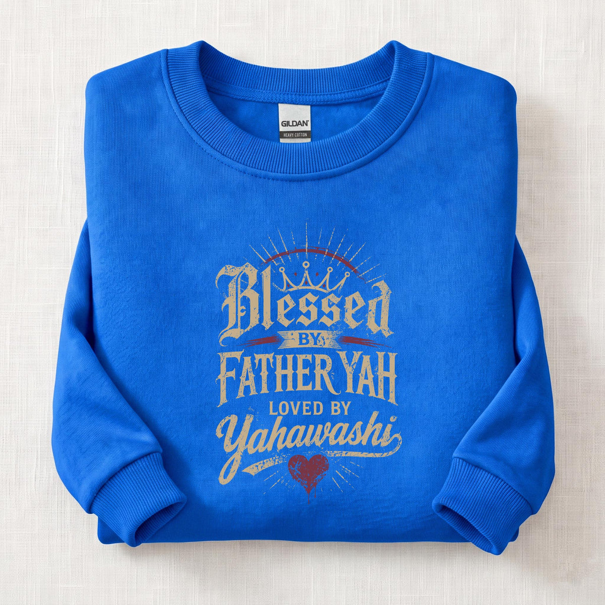 Blessed By Father Yah Sweatshirt — Royal