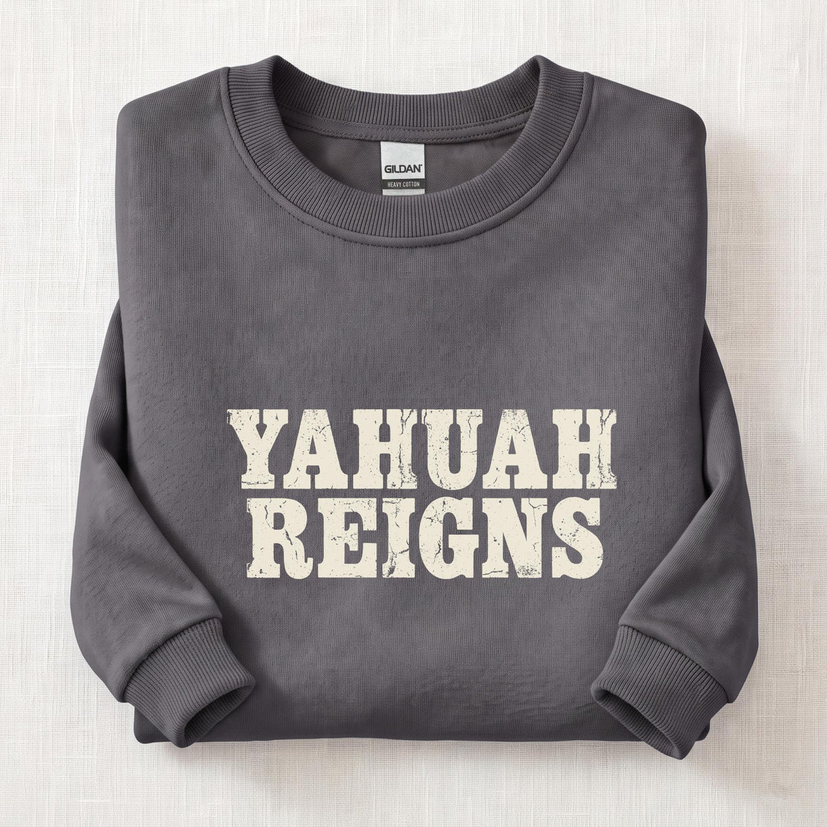 Yahuah Reigns Sweatshirt — Charcoal