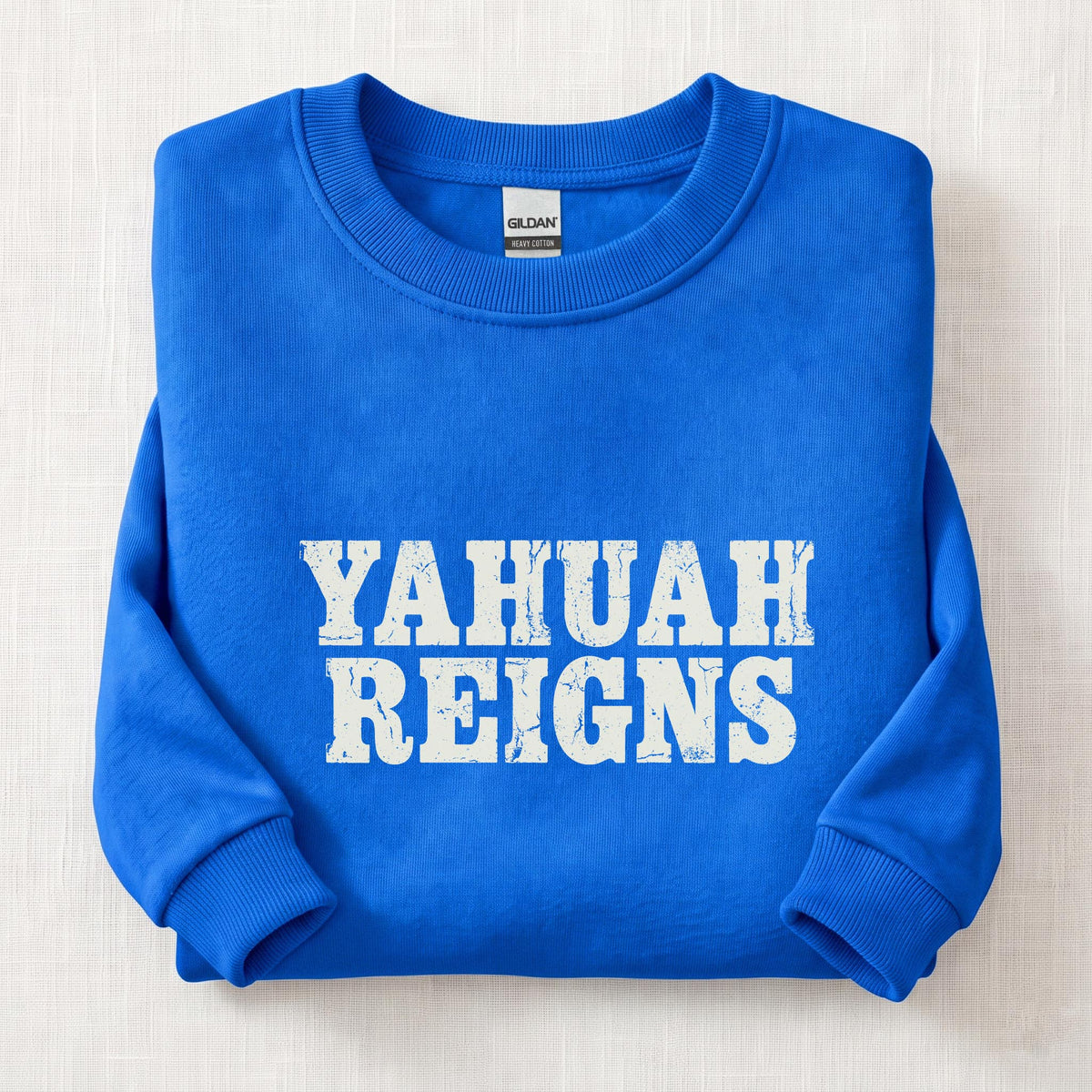 Yahuah Reigns Sweatshirt — Royal
