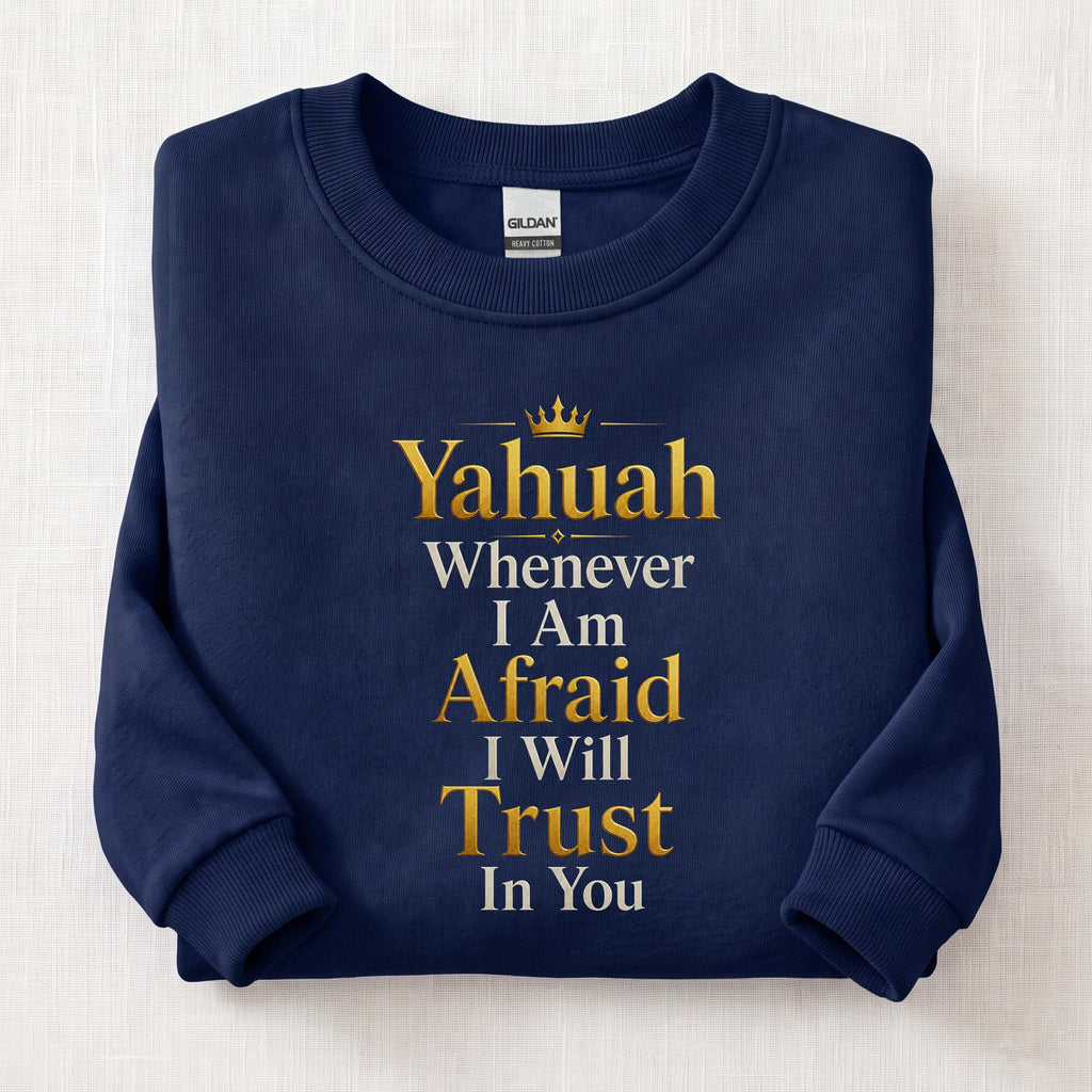 Whenever I'm Afraid Sweatshirt — Navy
