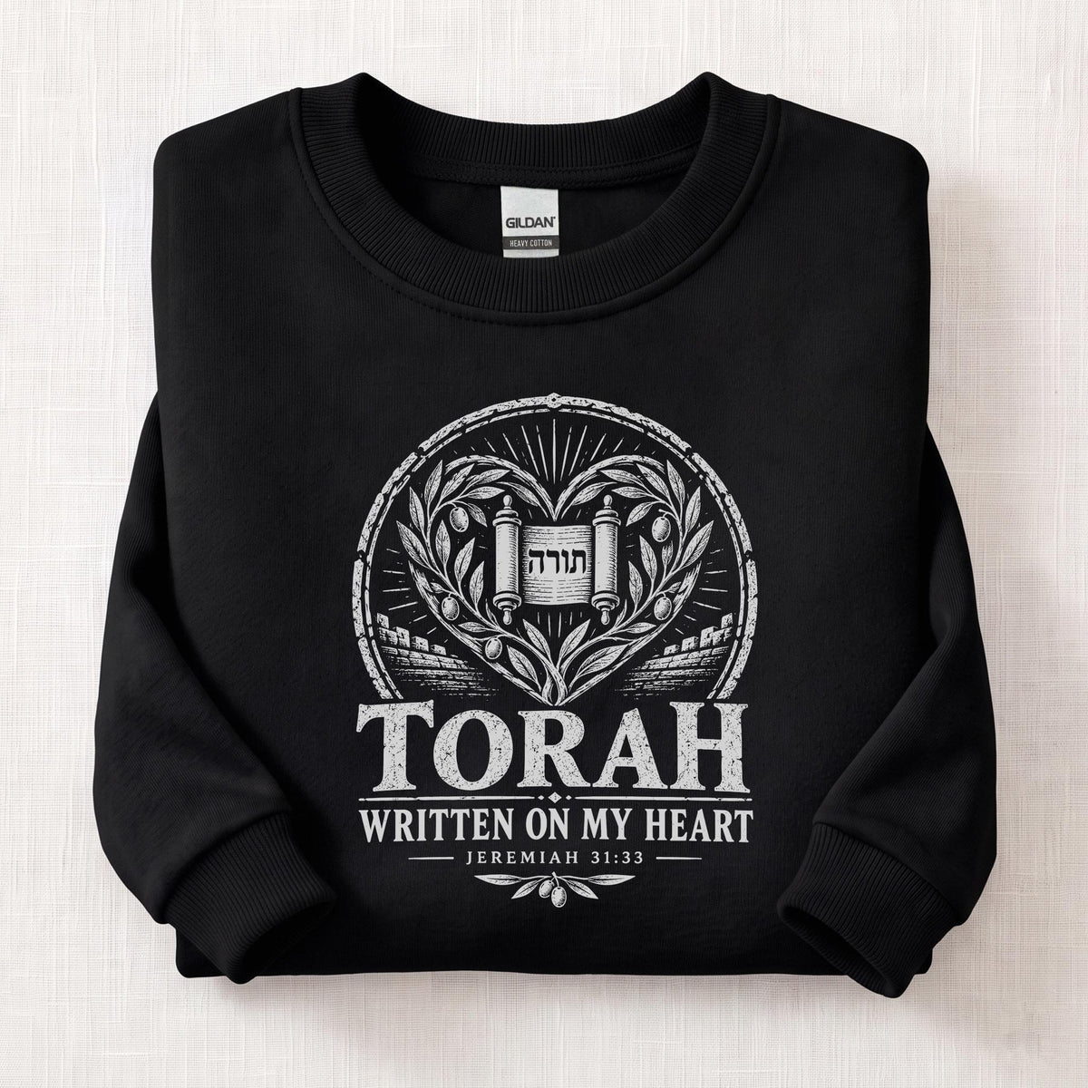 Written On My Heart Sweatshirt — Black
