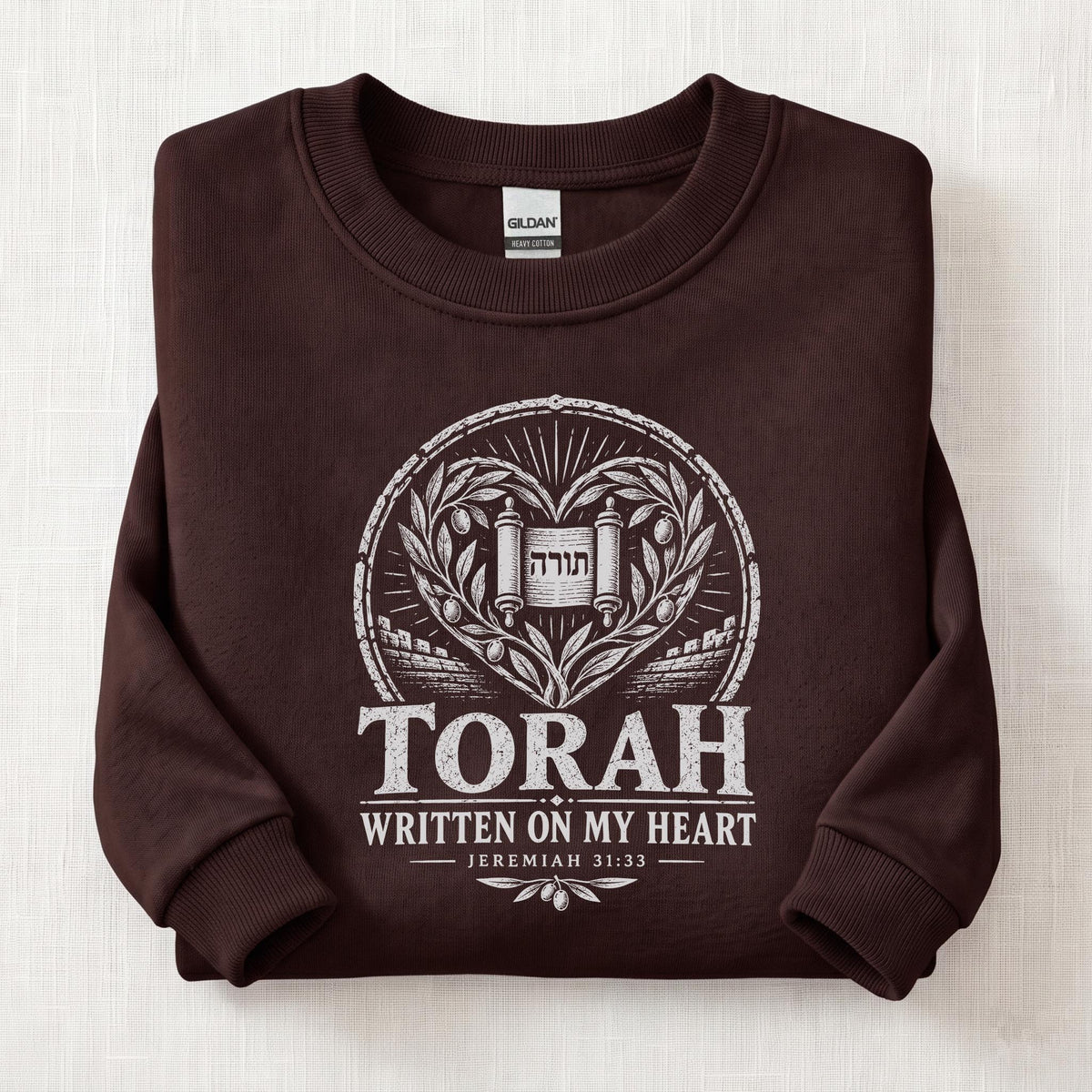 Written On My Heart Sweatshirt — Dark Chocolate