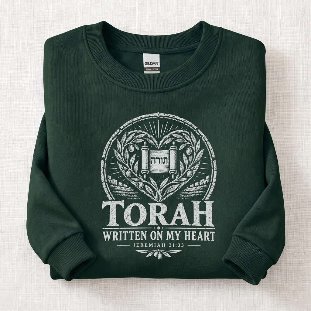 Written On My Heart Sweatshirt — Forest Green
