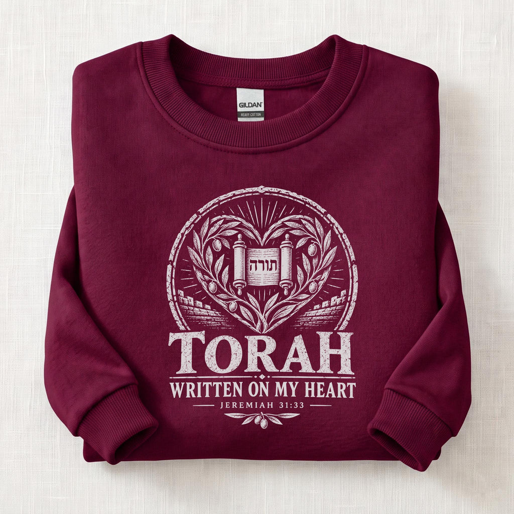 Written On My Heart Sweatshirt — Maroon